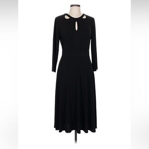 London Style Black Long Sleeve Dress
